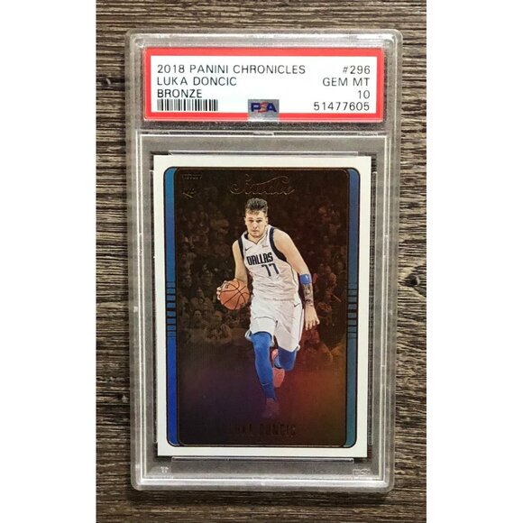 2018 Chronicles Luka Doncic #296 Bronze Parallel RC Rookie Card PSA 10
